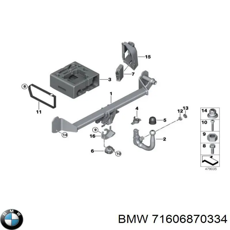 Купити 71606870334 BMW 