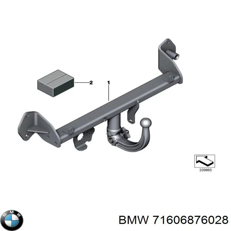 Купити 71606876028 BMW Фаркоп, куля причіпного пристрою