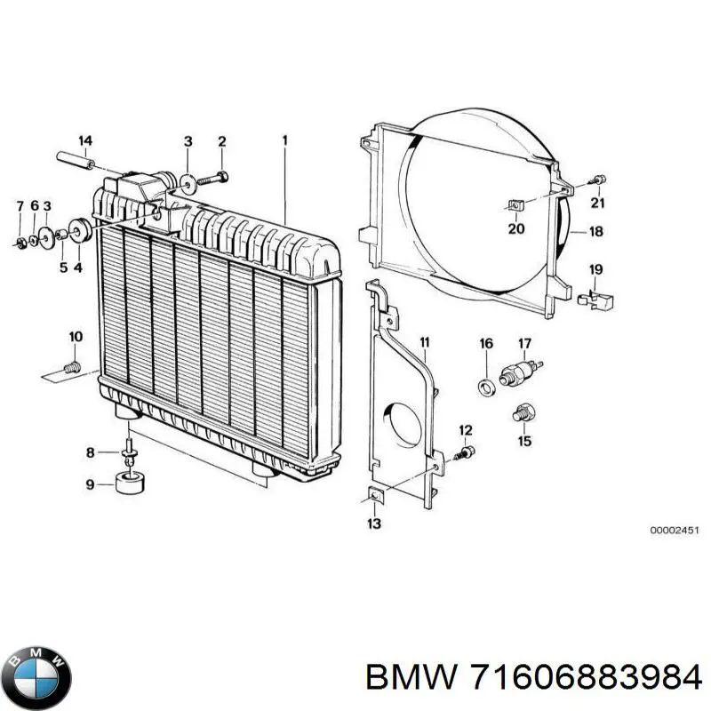 Купити 71606883984 BMW 