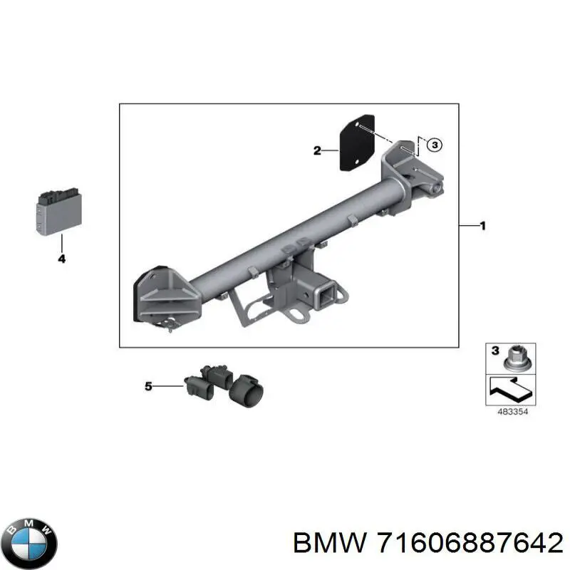  BMW 71606887642 ціна, від 155.19 USD