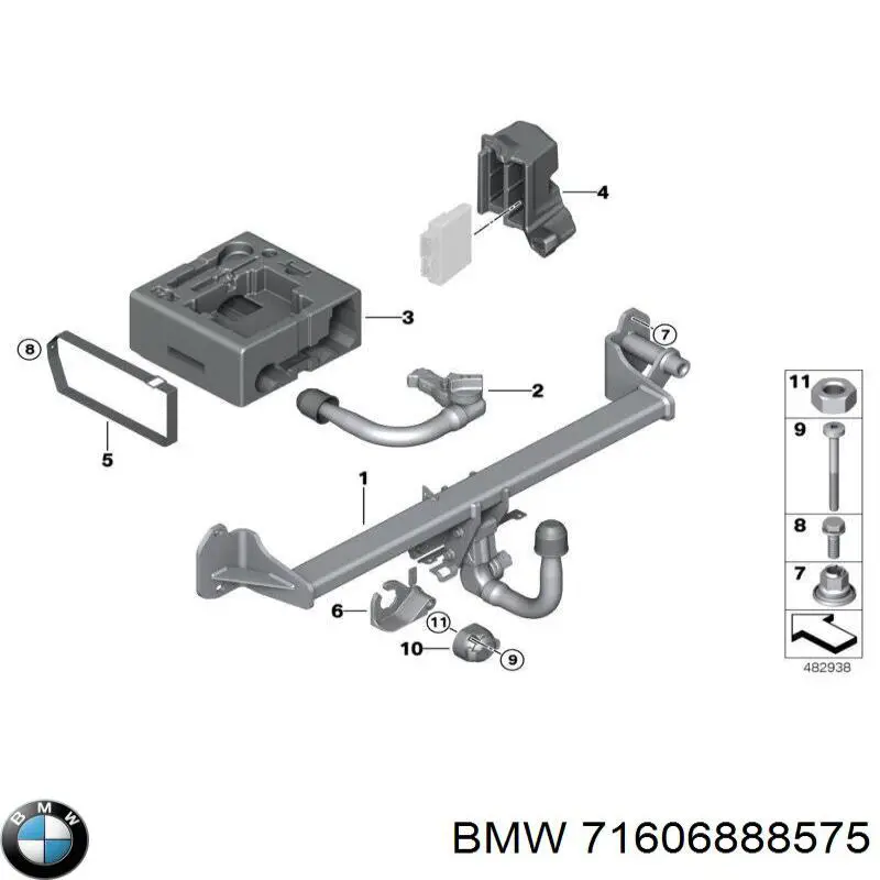  BMW 71606888575 ціна, від 551.27 USD