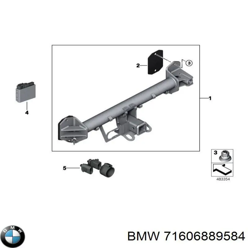  BMW 71606889584 ціна, від 136.67 USD