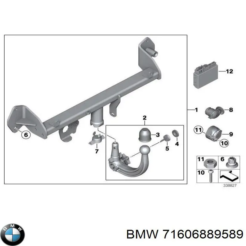Амортизатор задній, лівий BMW 71606870517 ціна, від 66.80 USD