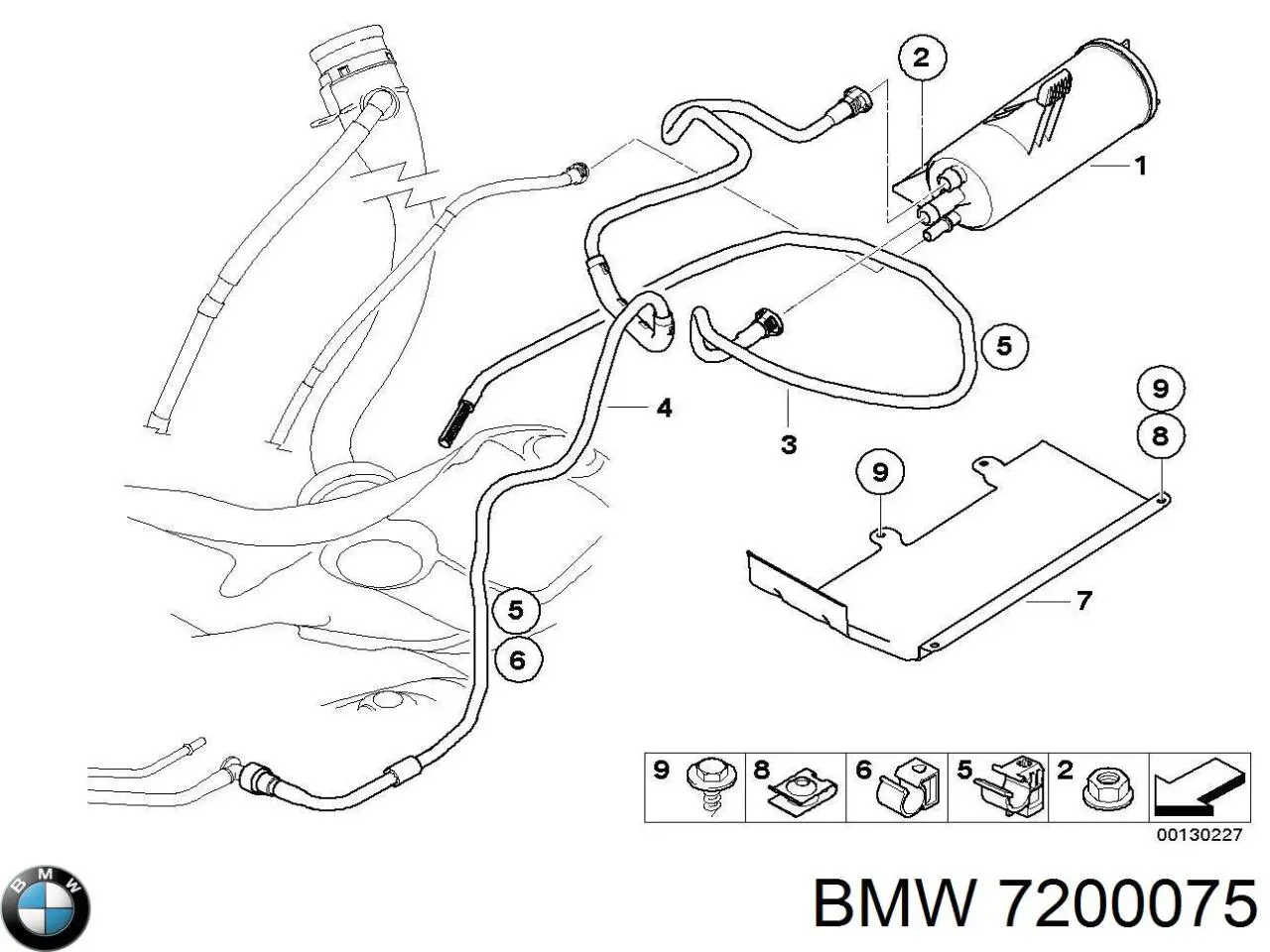 Купити 16136761043 BMW Фільтр-відстійник палива грубої очистки