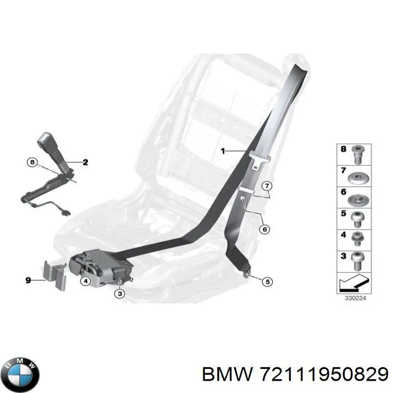 Купити 72111950829 BMW 