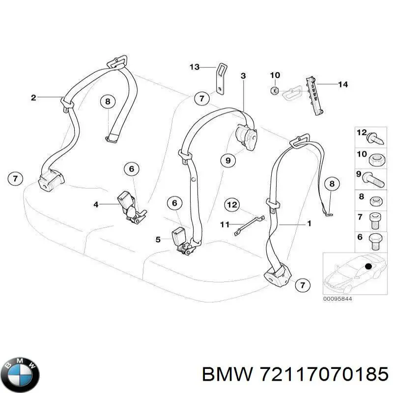 Купити 72117070185 BMW 