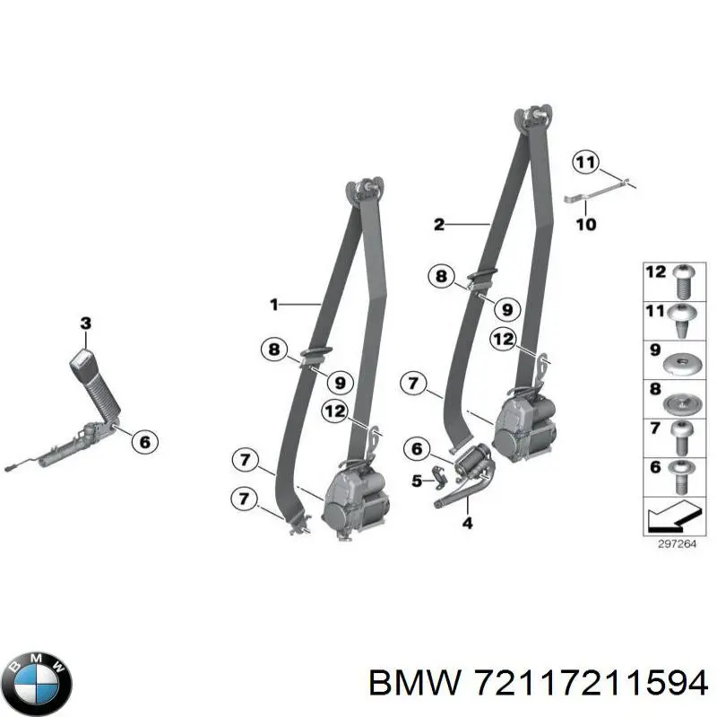 Купити 72117211594 BMW 