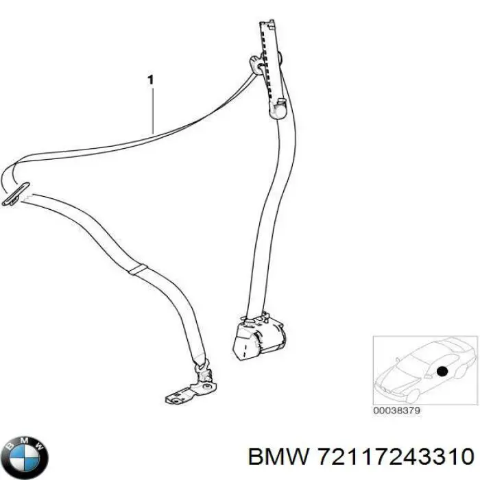  BMW 72117243310 ціна, від 5.44 USD