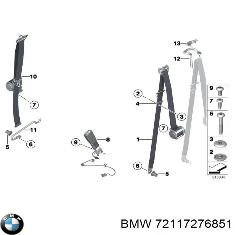 72117276851 BMW 