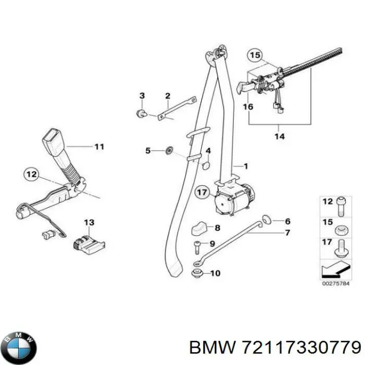  BMW 72117330779 ціна, від 81.55 USD