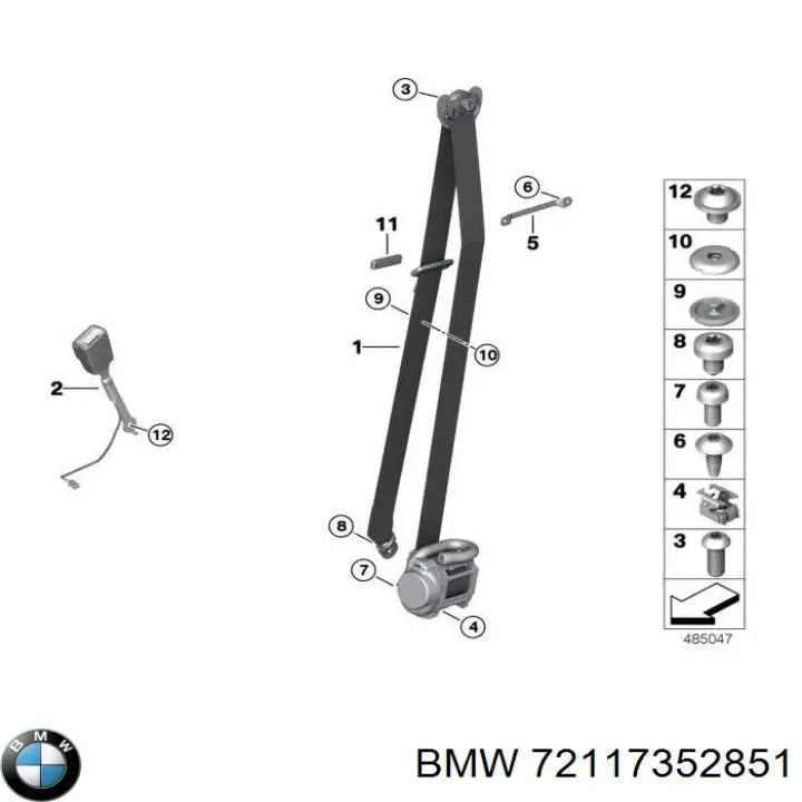 Купити 72117352851 BMW 