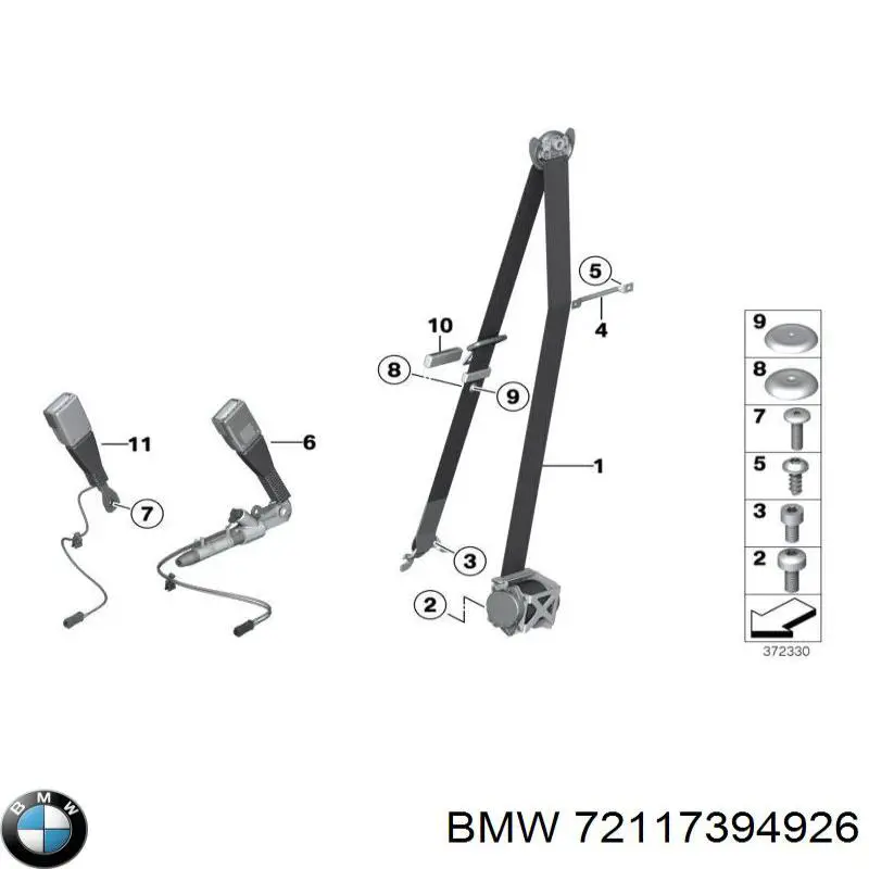 Купити 72117394926 BMW 