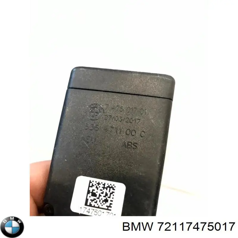 Купити 72117475017 BMW Важіль фіксатора ременя безпеки задній лівий