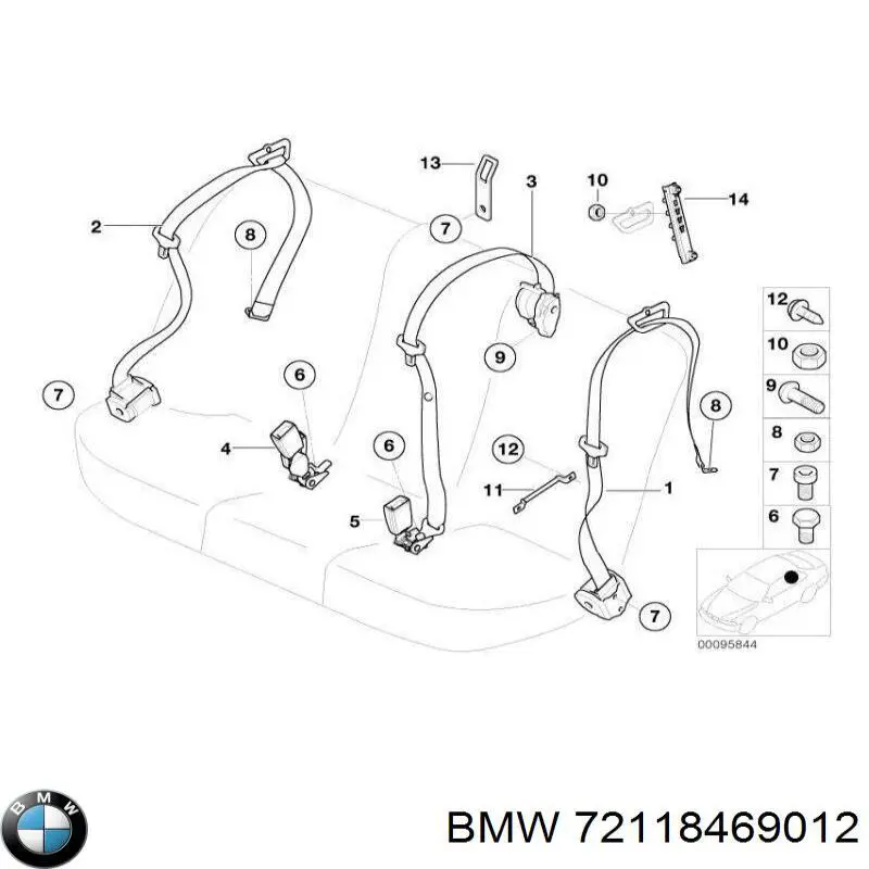 Купити 72118469012 BMW 