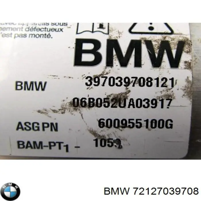 Подушка безпеки бокова BMW 72127039708 ціна, від 17.74 USD