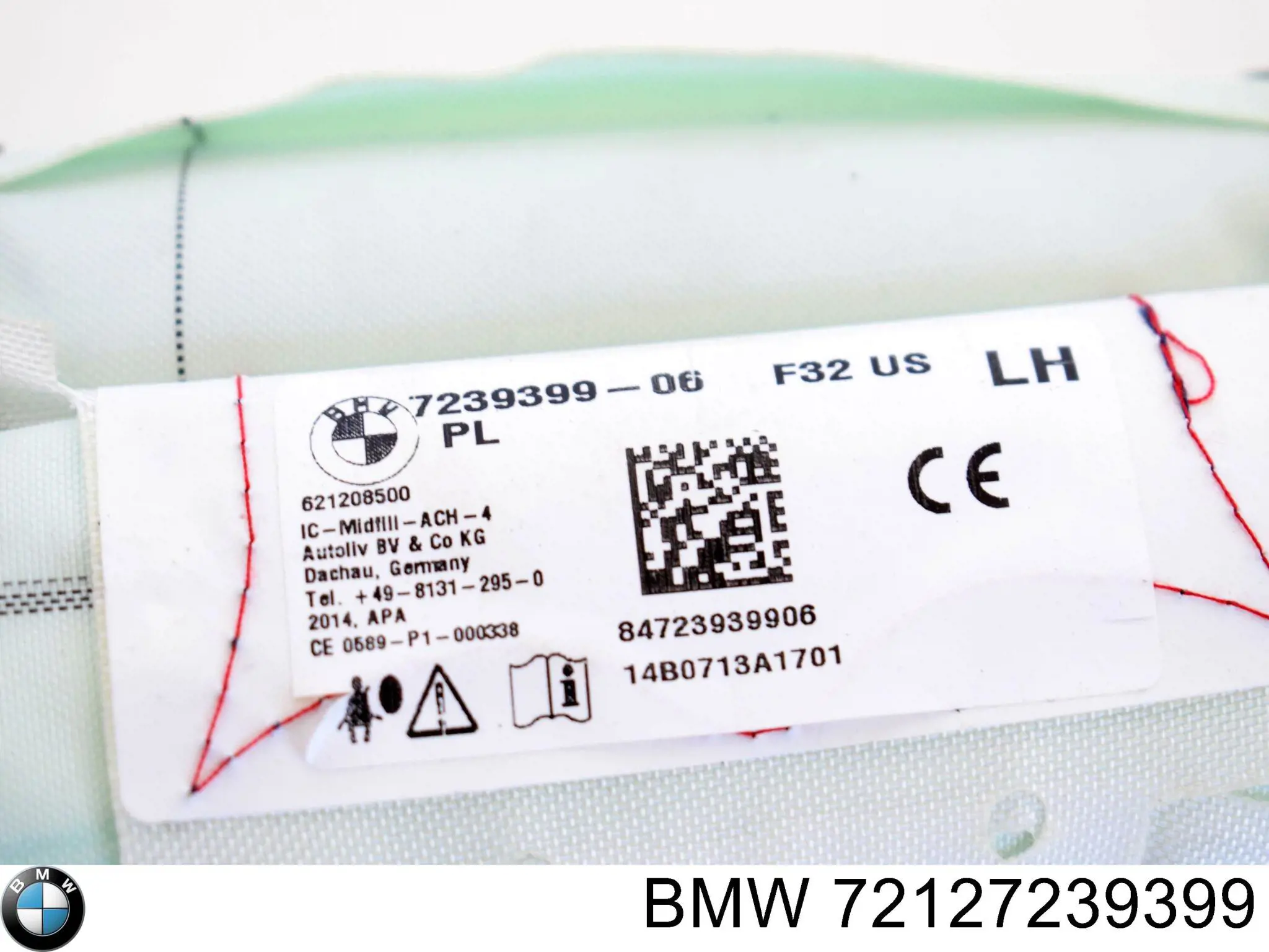 Подушка безпеки, збоку ліва айрбег BMW 72127239399 ціна, від 169.30 USD