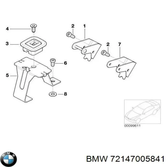  BMW 72147005841 ціна, від 21.56 USD