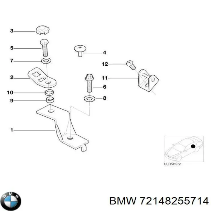  BMW 72148255714 ціна, від 9.87 USD