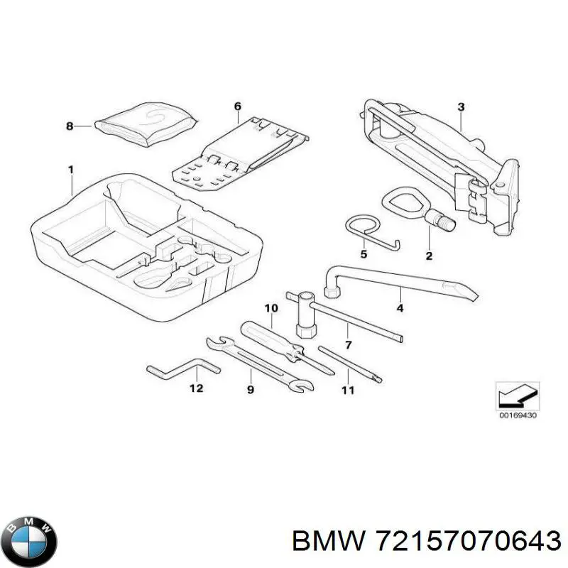 Крюк буксирувальний передній на BMW X6 (E71)