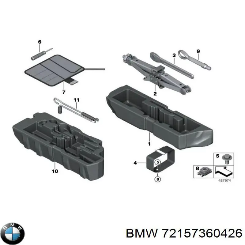 72157360426 BMW Крюк буксирувальний передній