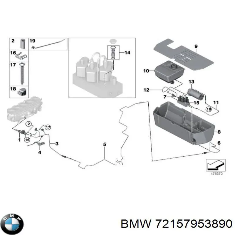 Буксирувальний гак 72157953890 BMW