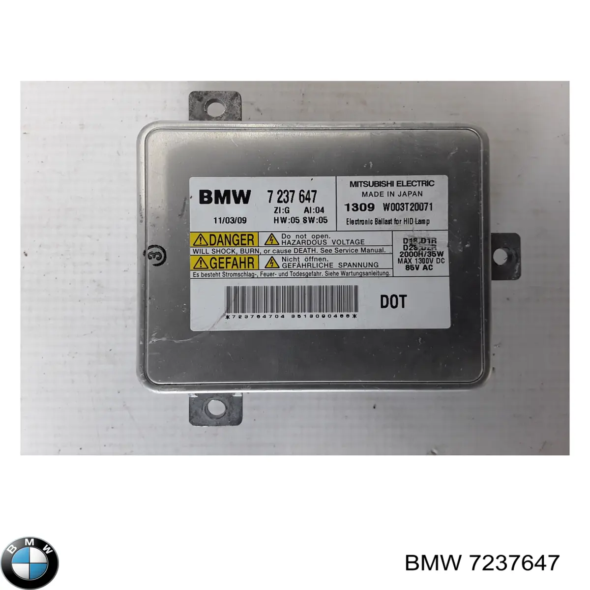 Ксенон, блок керування 7237647 BMW