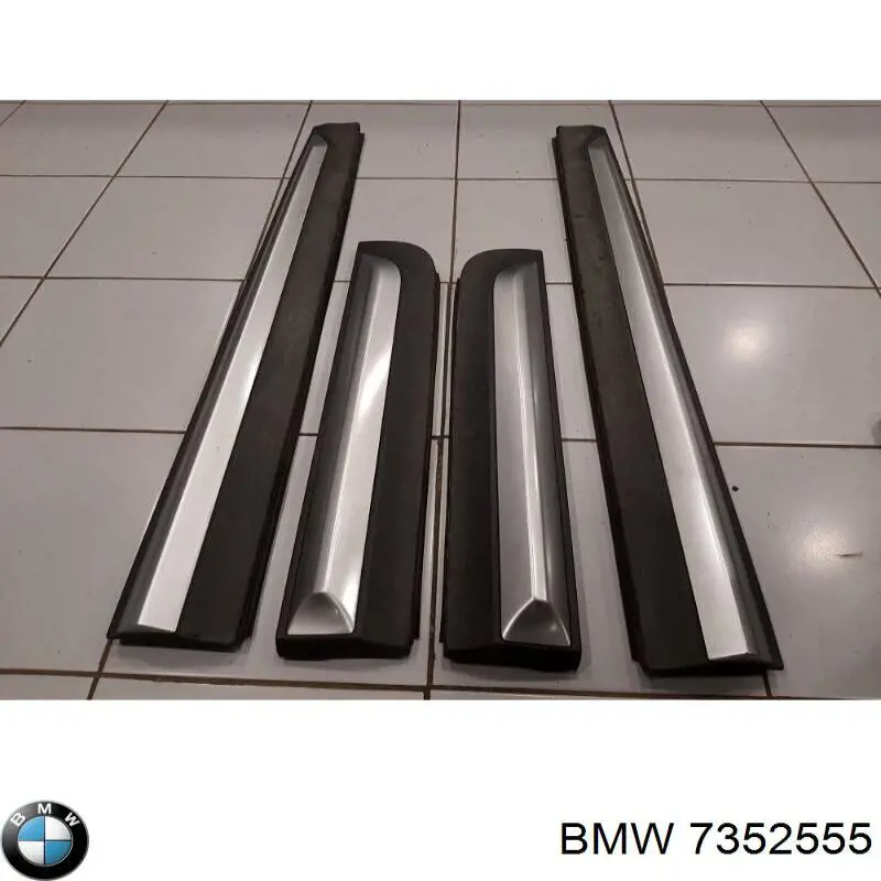 Накладка зовнішня (молдинг) порога, передня ліва BMW 7352555 ціна, від 114.72 USD