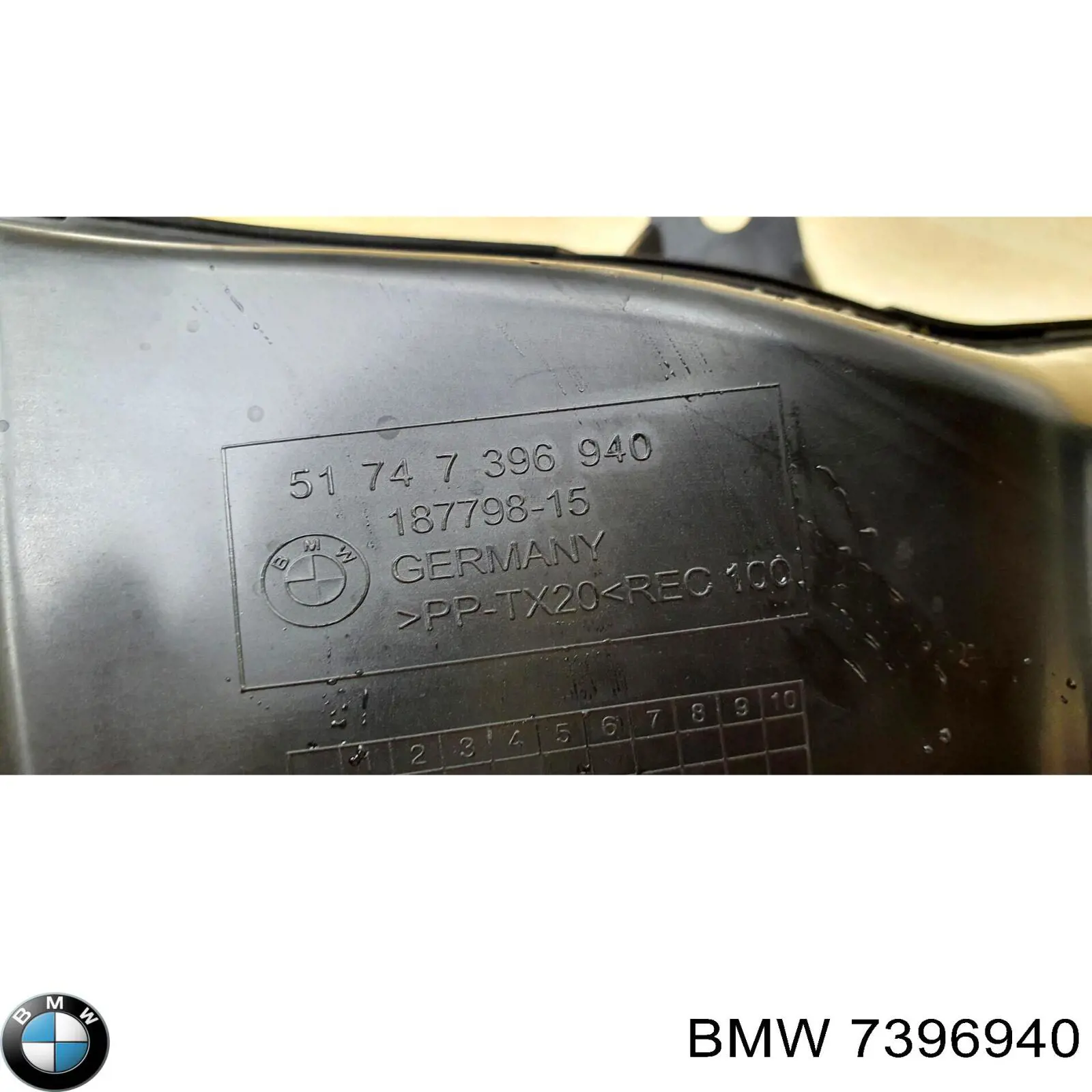 Купити 7396940 BMW Повітропровід гальмівного диска, правий
