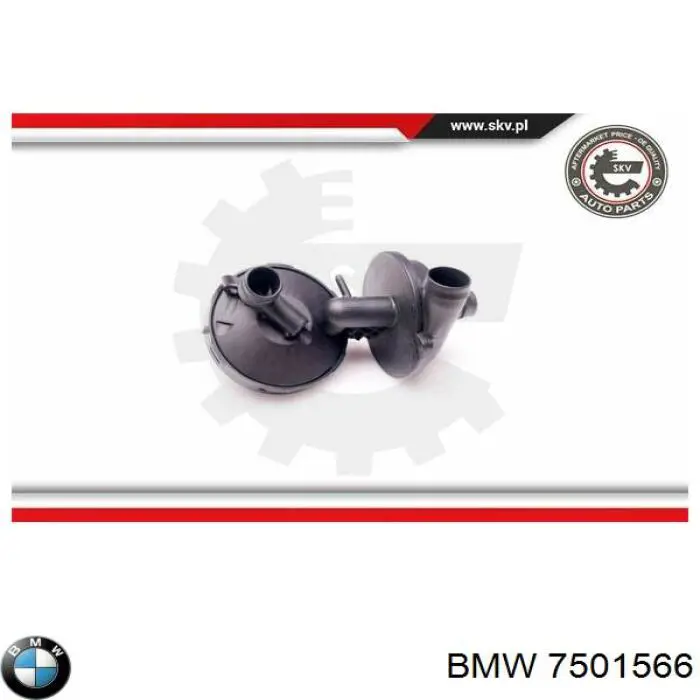 Клапан вентиляції картерних газів 7501566 BMW