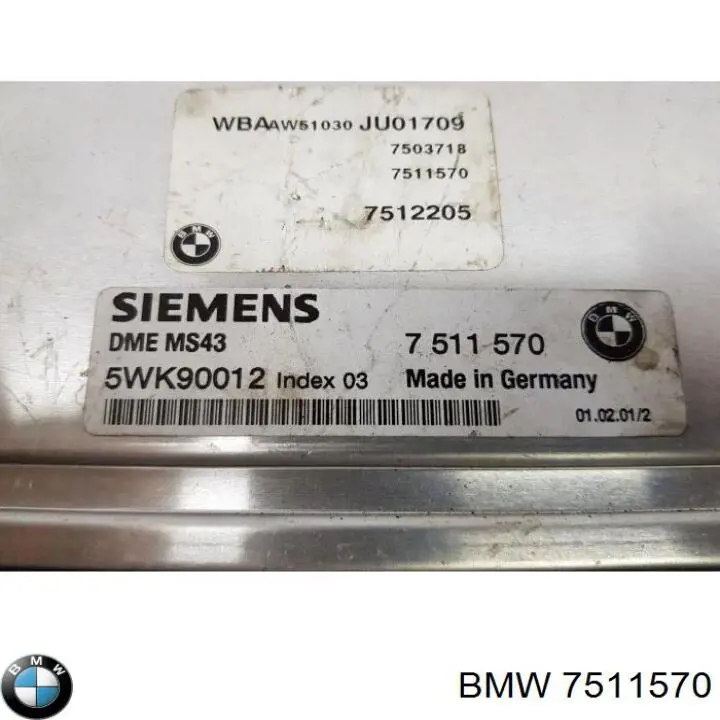 ЕБУ BMW 7511570 ціна, від 42.08 USD