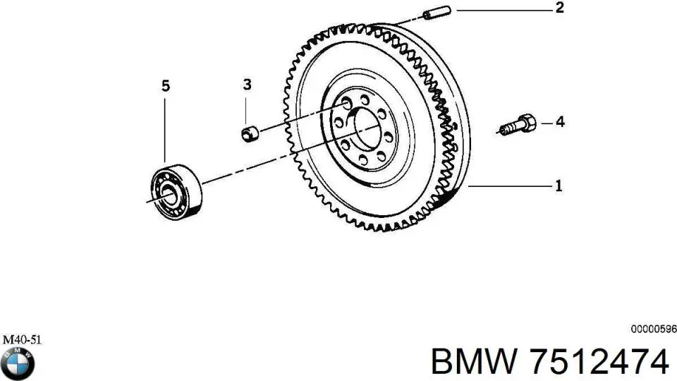 Маховик 7512474 BMW