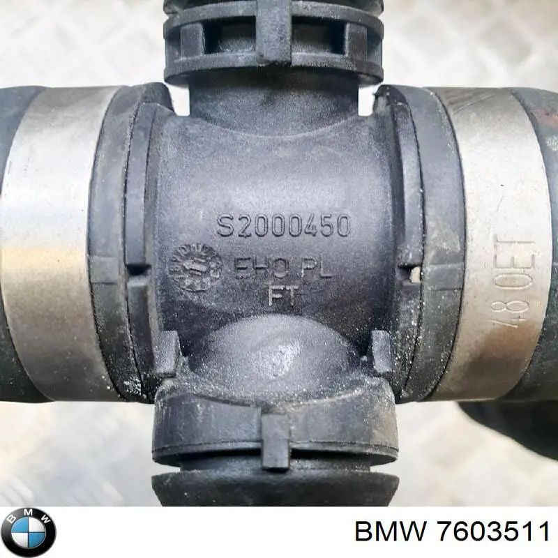 7603511 BMW Шланг/патрубок водяного насосу, приймальний