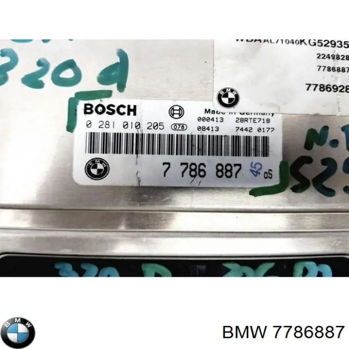Електронний блок керування двигуном 7786887 BMW