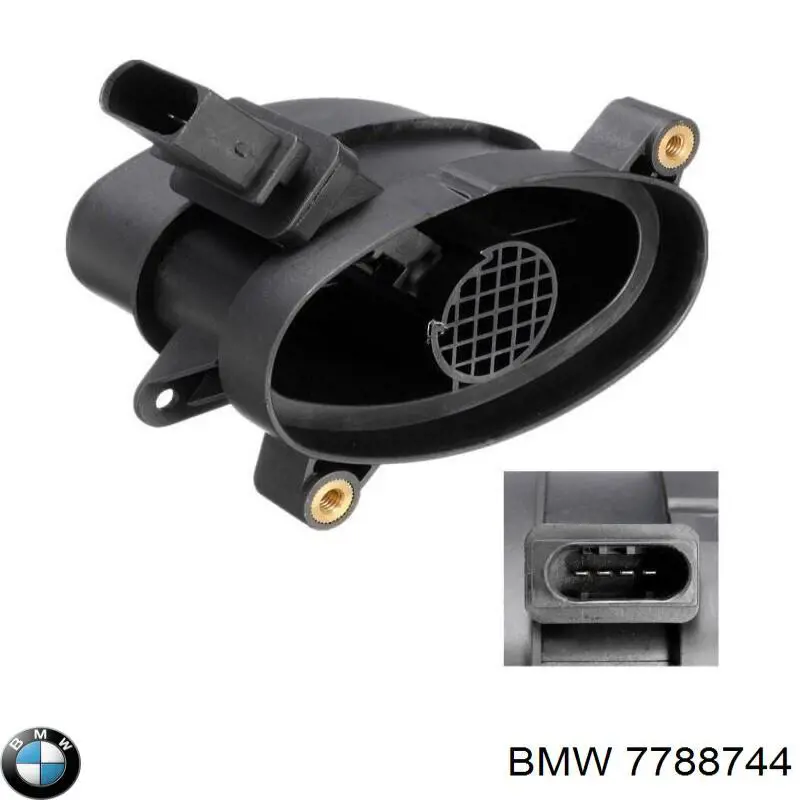 7788744 BMW датчик потоку (витрати повітря, витратомір MAF - (Mass Airflow))