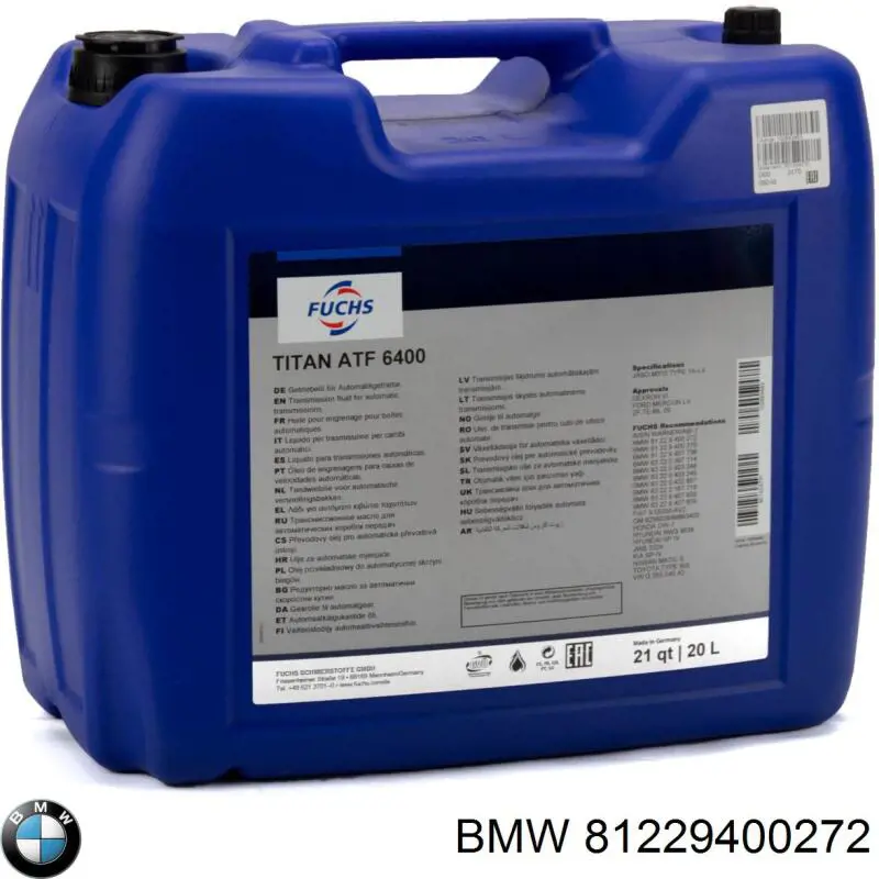 Масло трансмісії BMW 81229400272 ціна, від 33.46 USD