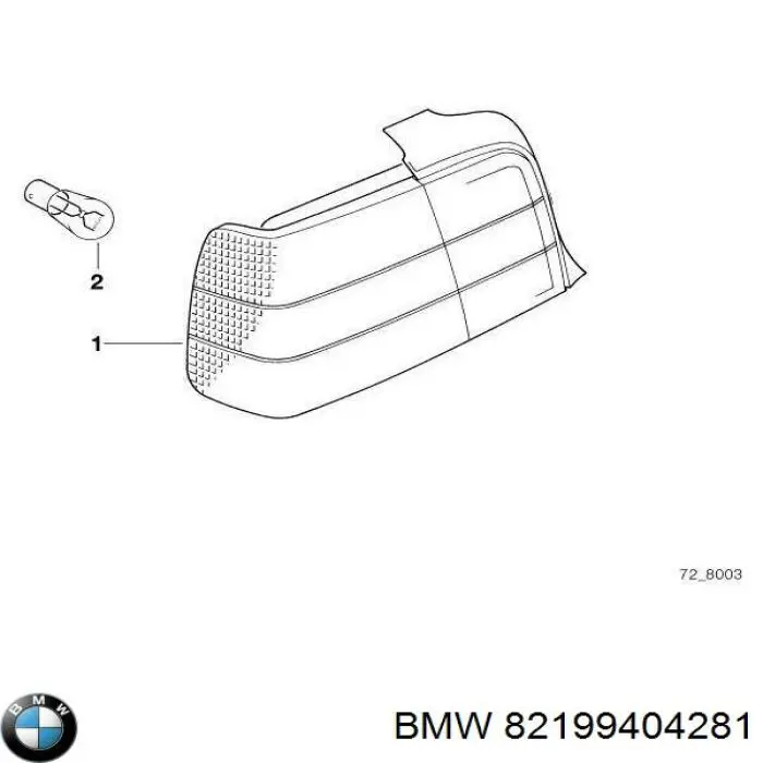 Ліхтар задній правий, зовнішній BMW 82199404281 ціна, від 33.15 USD