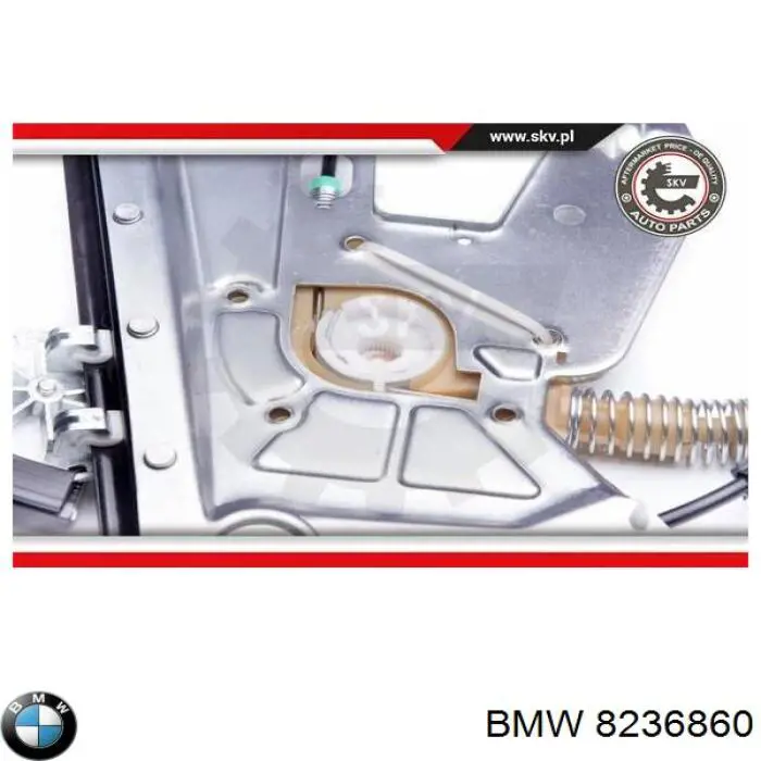Купити 8236860 BMW Склопідйомник передньої правої двері