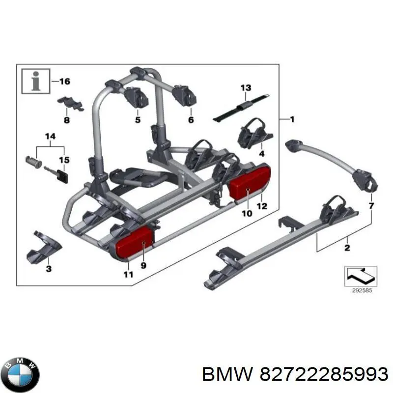  BMW 82722285993 ціна, від 939.02 USD