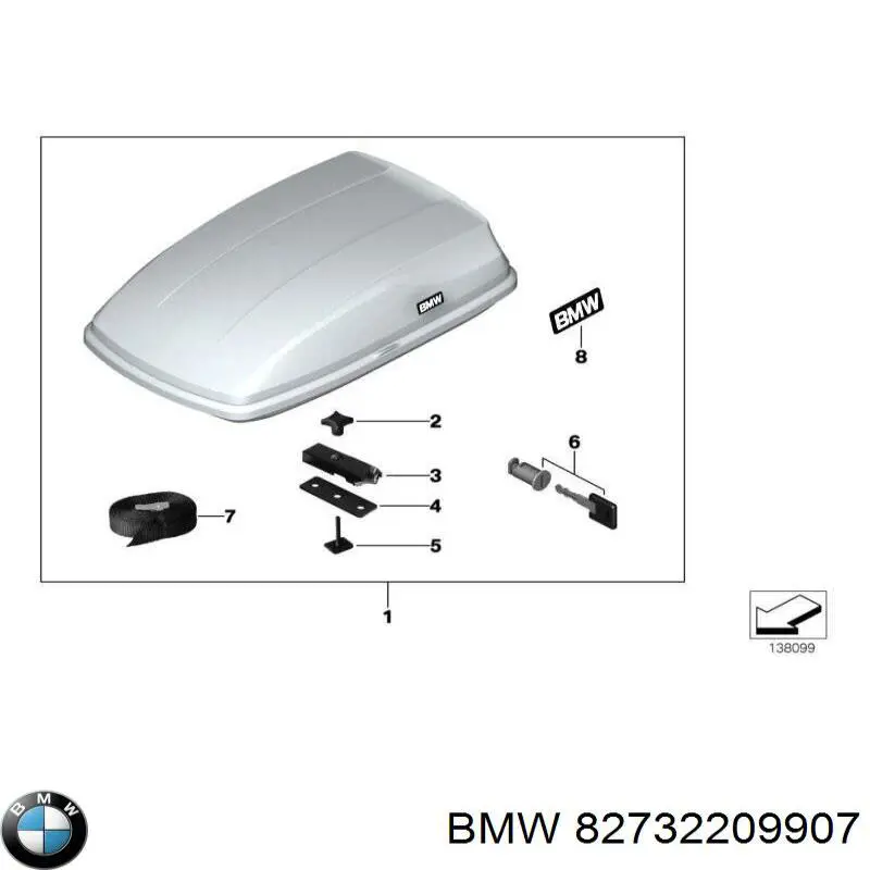 Багажник даху 82739404728 BMW