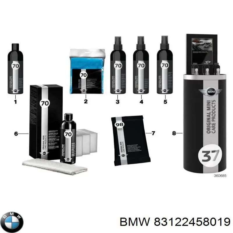Купити 83122458019 BMW Засіб для догляду за гумовими деталями