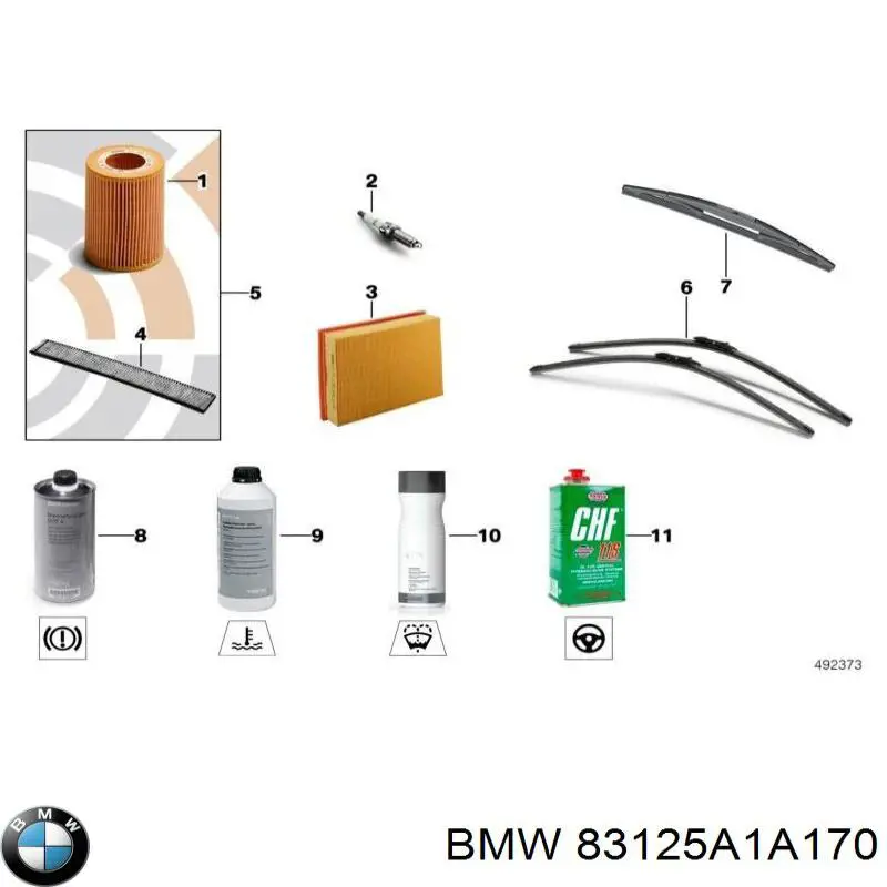 Купити 83125A1A170 BMW Очищувач скла