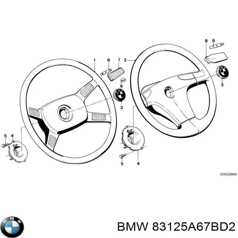  BMW 83125A67BD2 ціна, від 14.11 USD