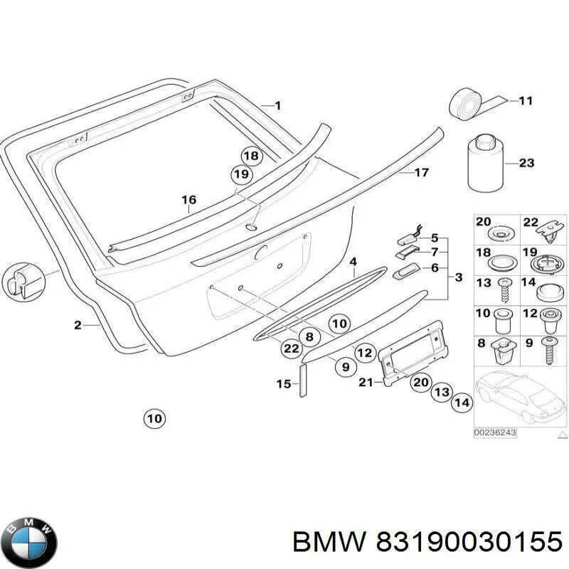  BMW 83190030155 ціна, від 26.68 USD