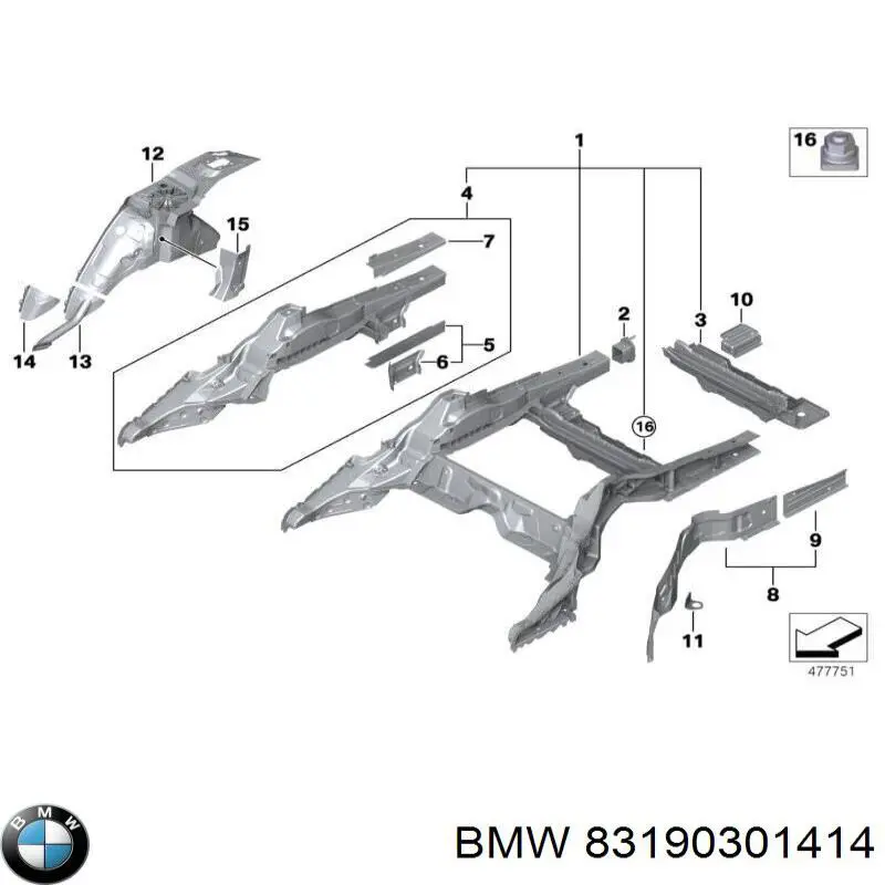  BMW 83190301414