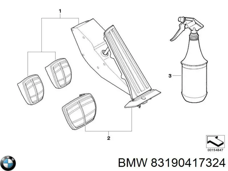 Купити 83190417324 BMW 