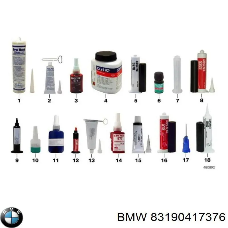  BMW 83190417376 ціна, від 49.38 USD