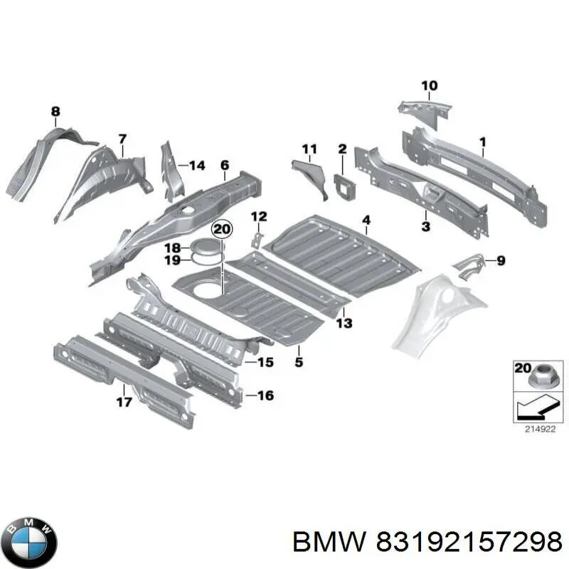 83192157298 BMW Докатка, аварійне запасне колесо