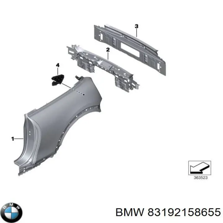 Купити 83192158655 BMW 
