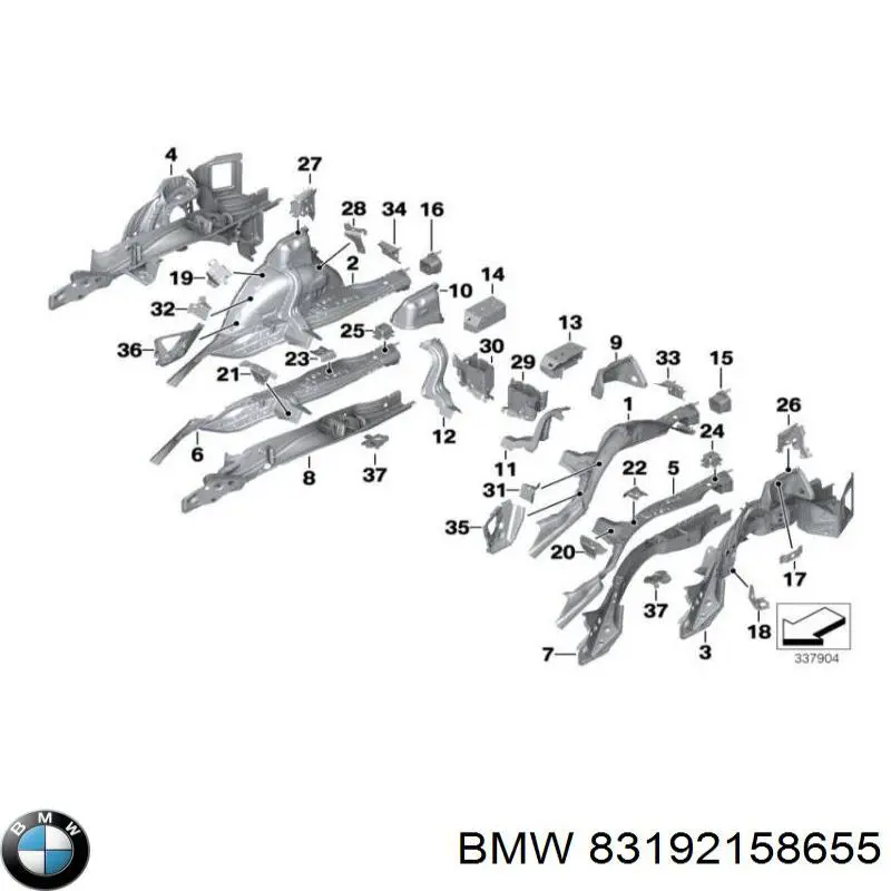  BMW 83192158655 ціна, від 0.38 USD