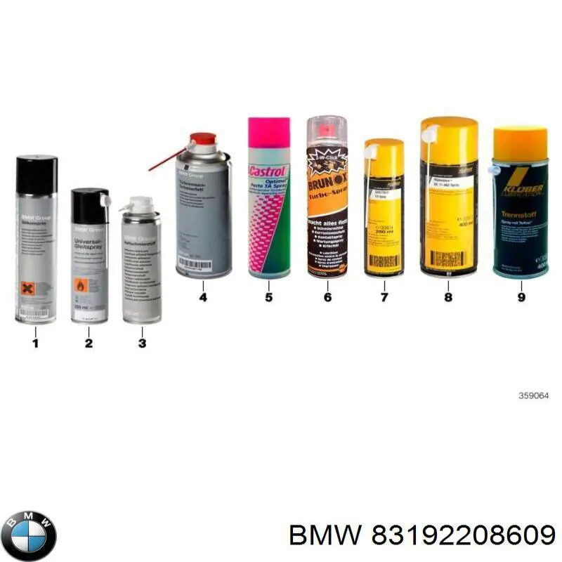 Купити 83192208609 BMW Мастило для замків та петель